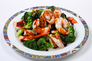 Sauteed Shrimp w. Broccoli
